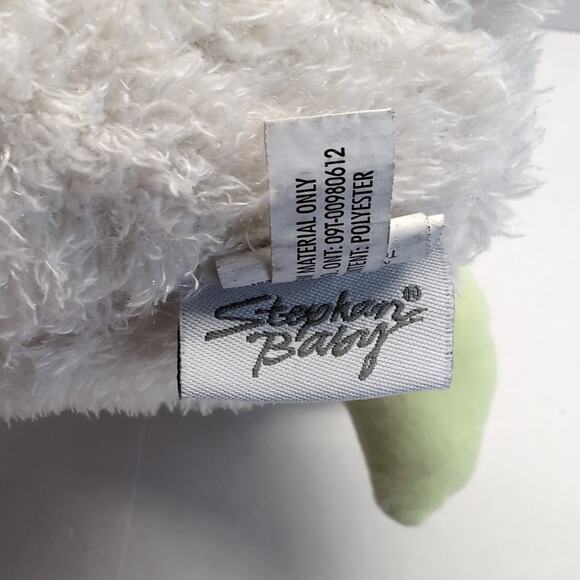 Stephan Baby Plush Sleepy Eye Owl Stuffed Animal Toy Green White Pink - Picture 8 of 10